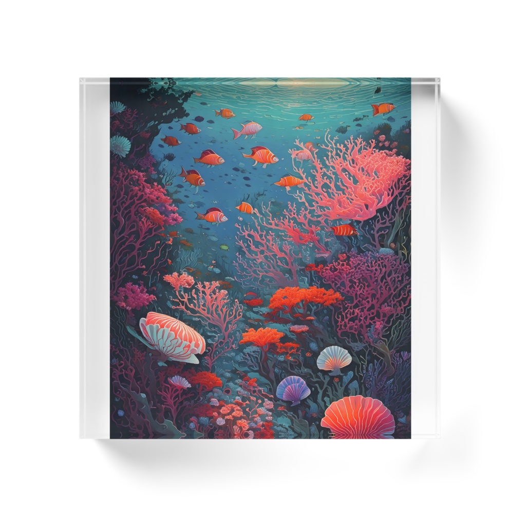 海中アクリルブロック