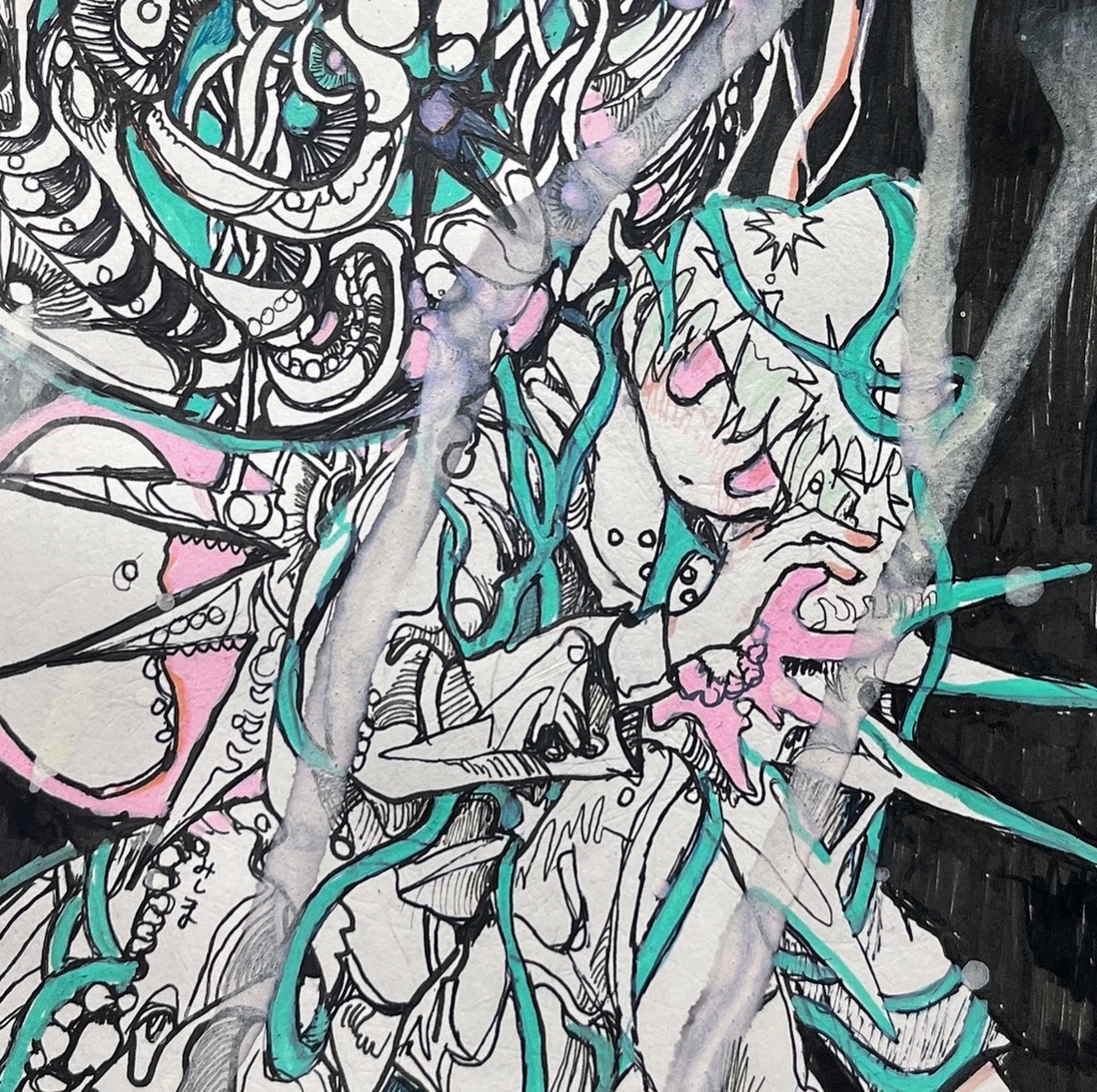 ドローイング原画「ここは美しい星」