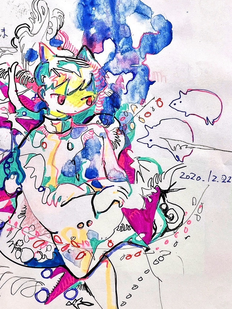 ドローイング原画:習作