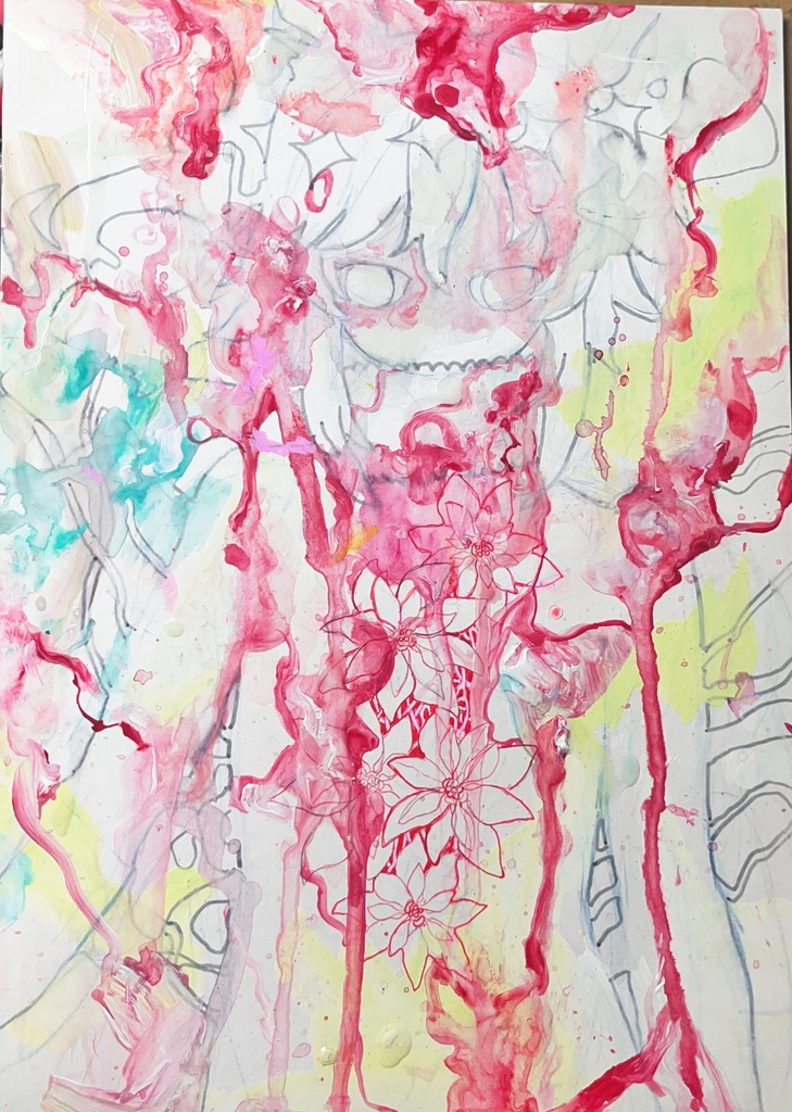 原画“ポインセチア”