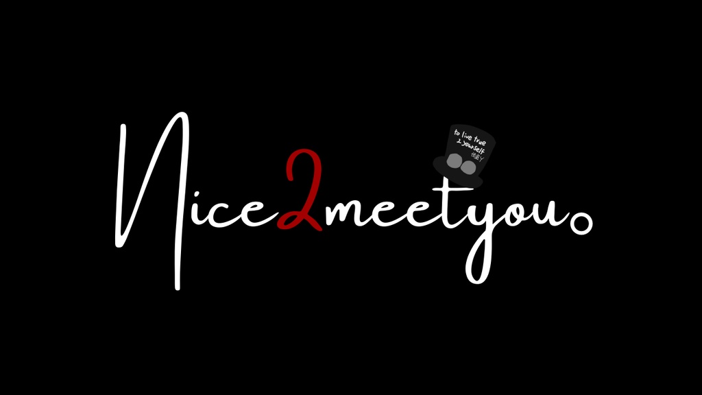 【Nice 2 meet you。】　マフラータオル