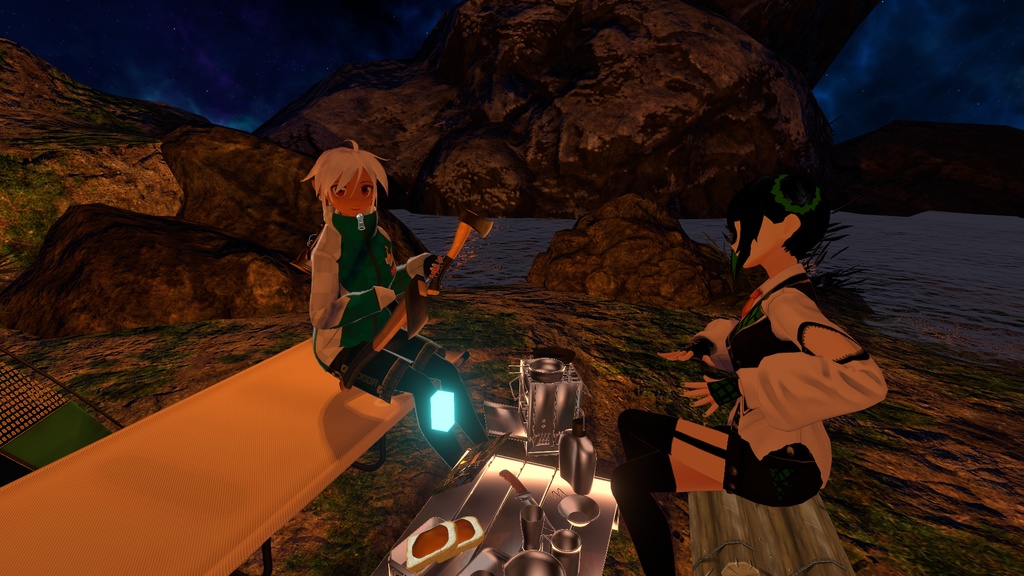 【VRワールドオブジェクト】キャンプグッズセット