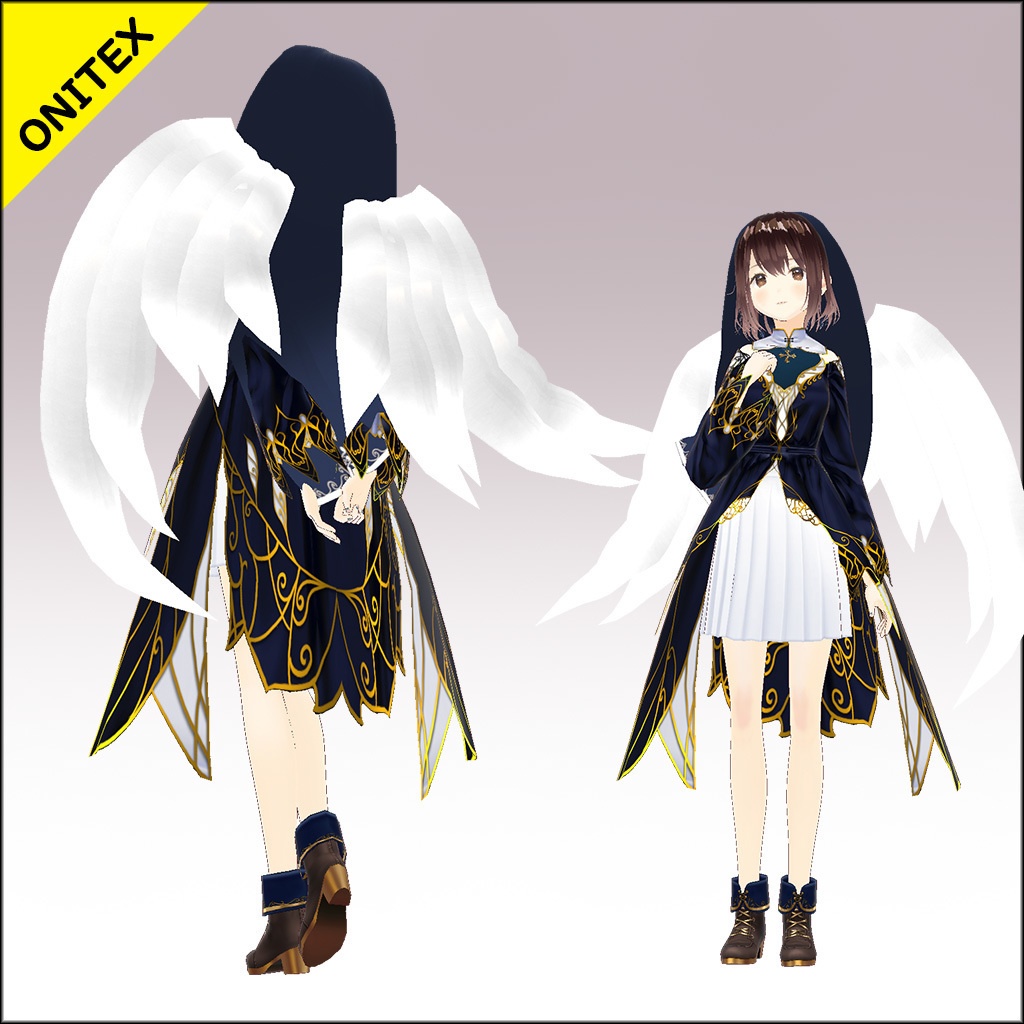 【VRoid texture】ファンタジーゴシック衣装「GStella」
