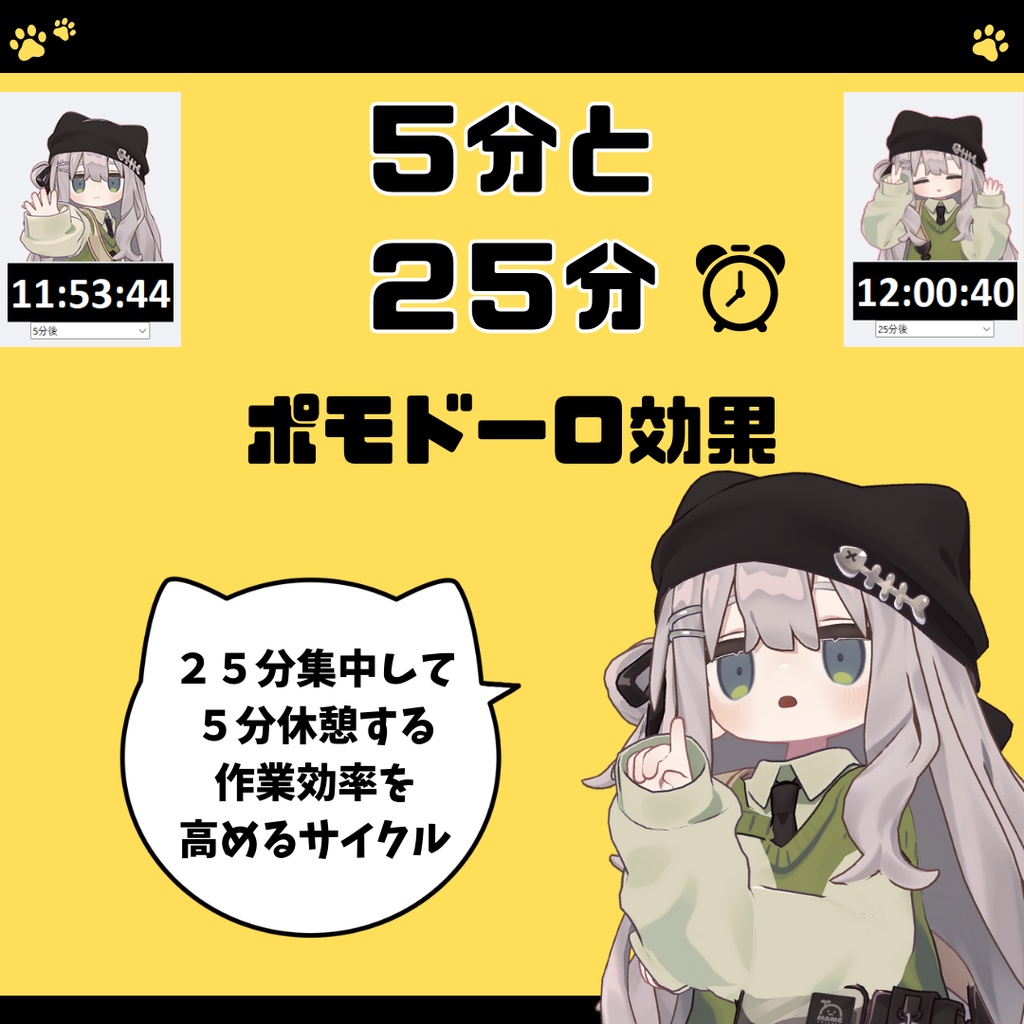 キプフェルとポモドーロタイマー