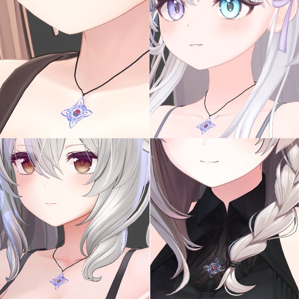 ウィッチノット・ROSE「古代ケルト・シンボルアクセサリー(チョーカー+ネックレス)」」