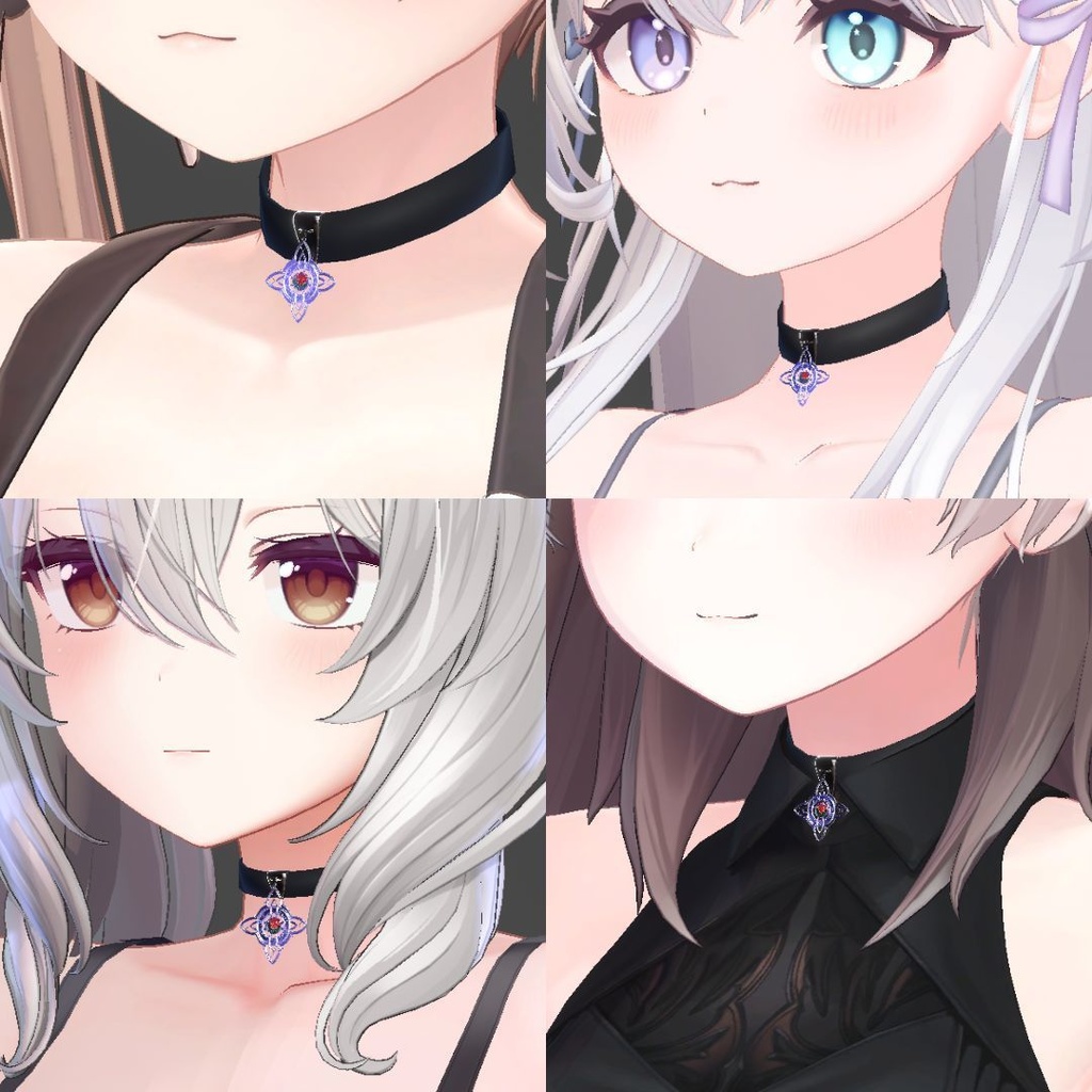 ウィッチノット・ROSE「古代ケルト・シンボルアクセサリー(チョーカー+ネックレス)」」