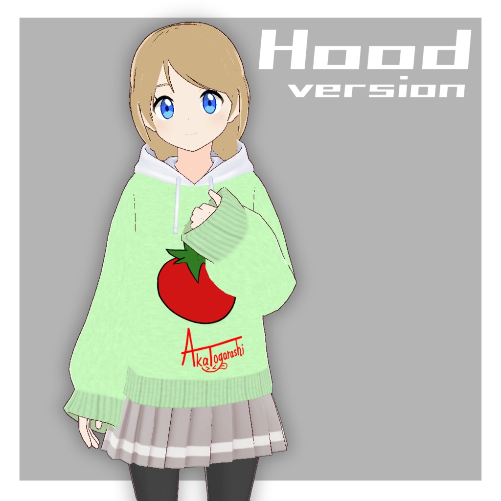 【無料・重ね着可】オリジナルプリント入りスウェット【VRoid正式版】