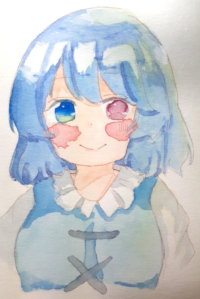 水彩イラスト 多々良小傘(東方Project)