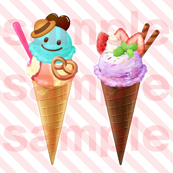 【透過PNG】アイスクリームとかき氷素材