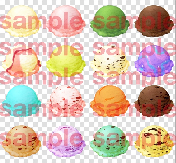 【透過PNG】アイスクリームとかき氷素材