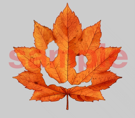 【Live2D素材】落ち葉のお面