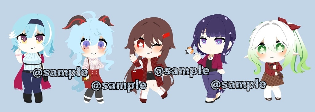 原神女子アクリルキーホルダー