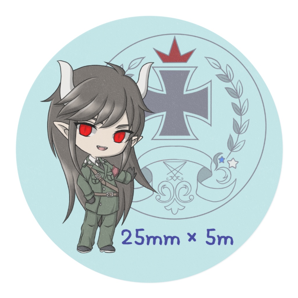 魔界マステ_水色