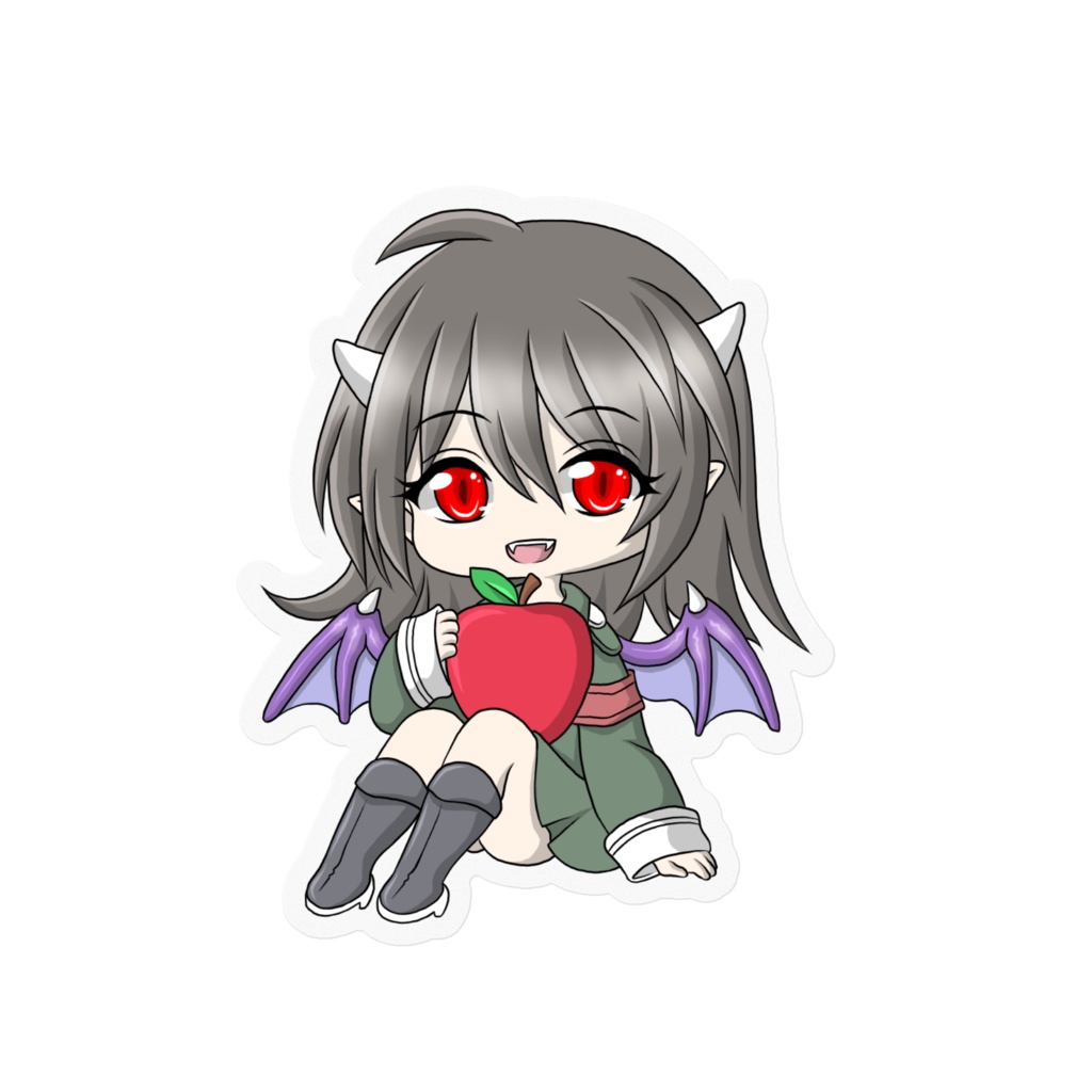 ステッカー_イヴ(りんご)