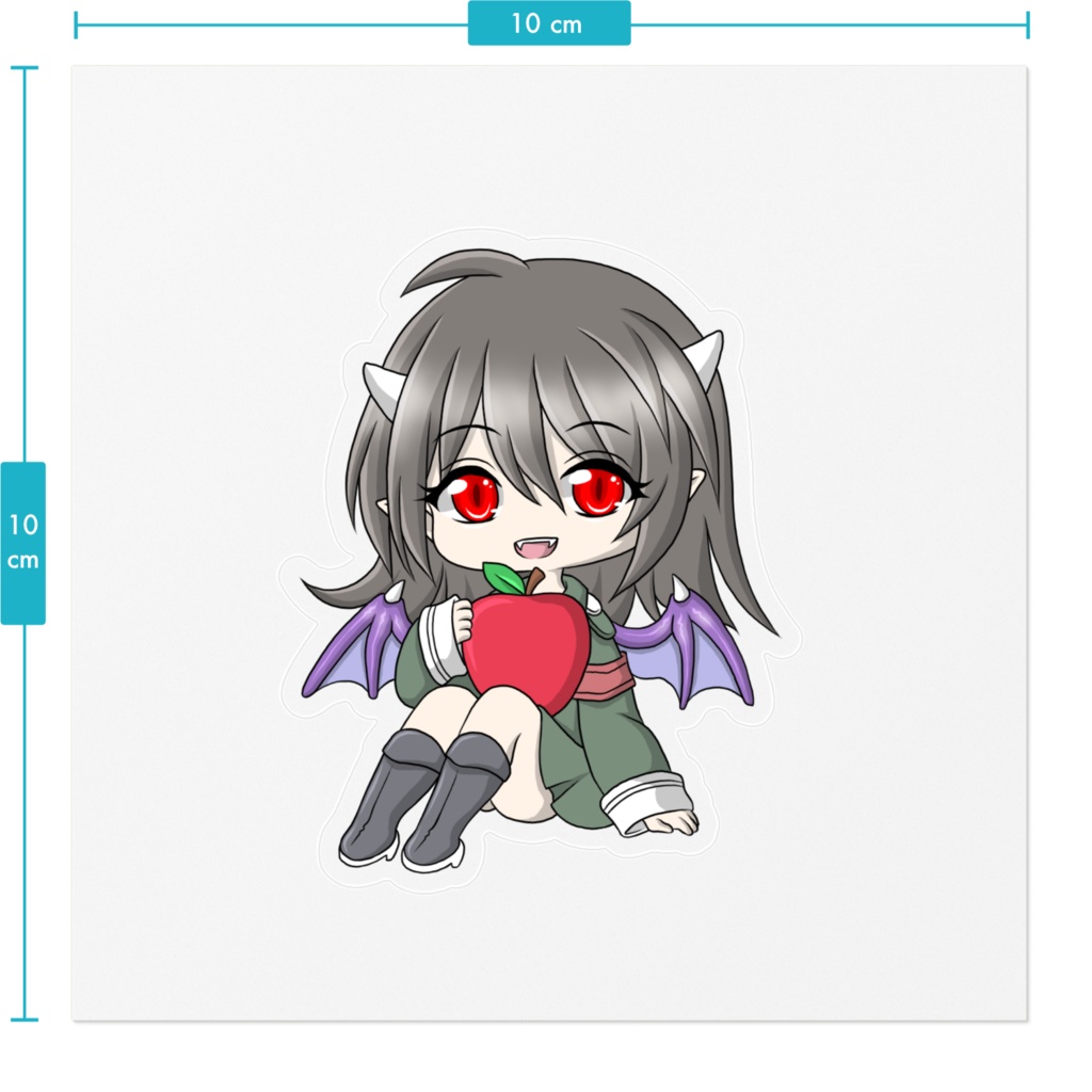 ステッカー_イヴ(りんご)