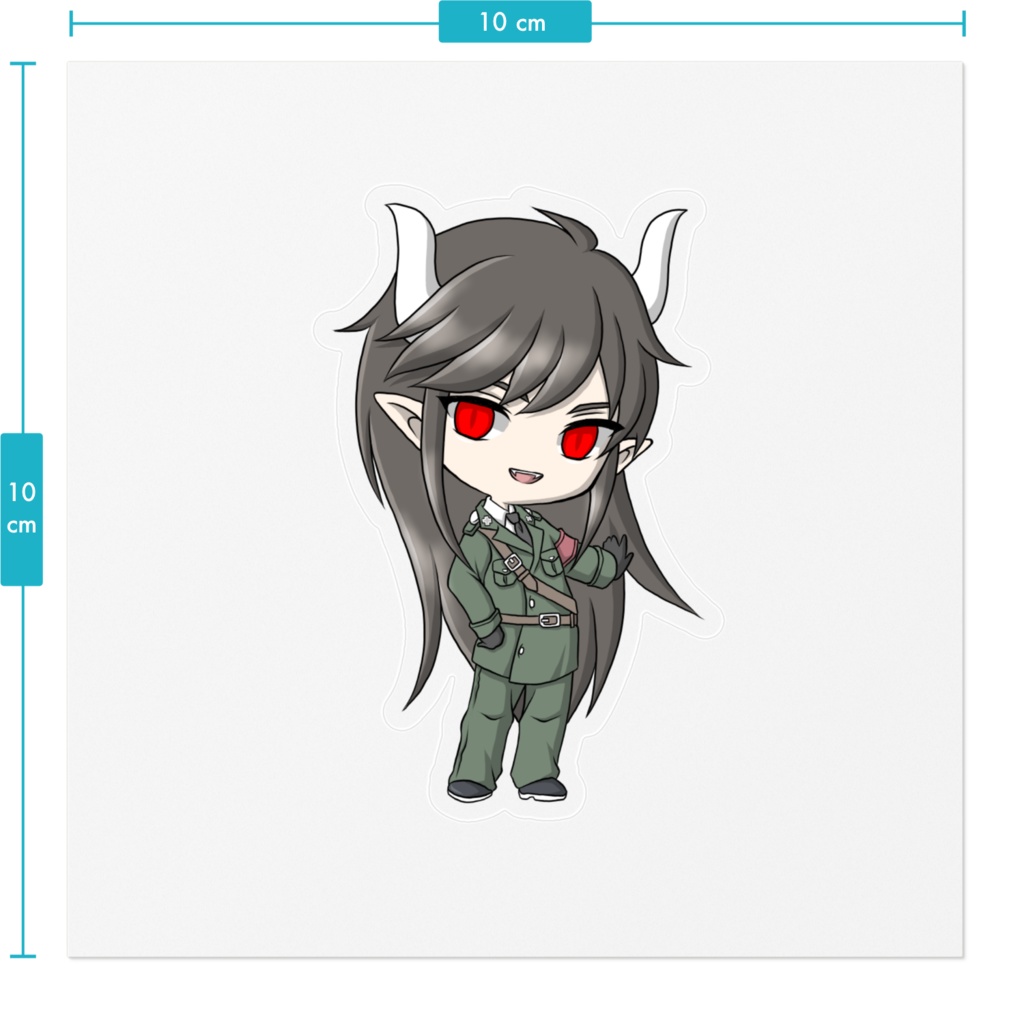 ステッカー_魔王(透明)