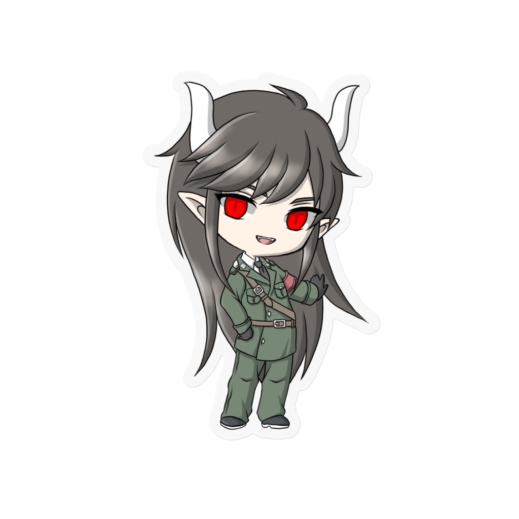 ステッカー_魔王(透明)