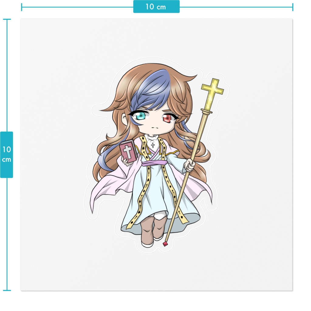 ステッカー_枢機卿(透明)