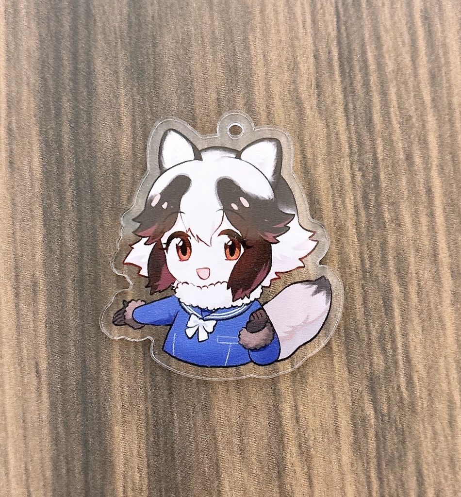 タヌキのアクリルキーホルダー