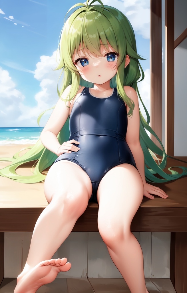 【あおいろグラフィ】230731スク水「月見里みどり」HR<22枚>