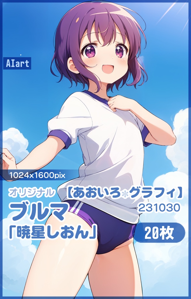 【あおいろグラフィ】231030ブルマ「暁星しおん」HR＜20枚＞