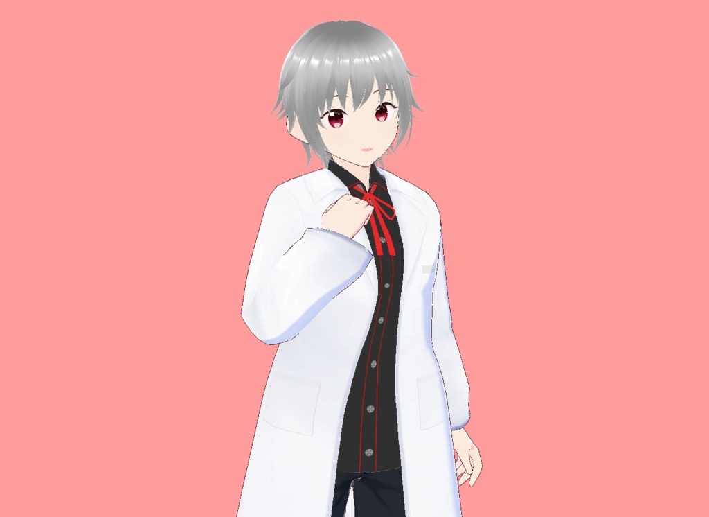 【Vroid正式版】白衣のテクスチャ(白衣・ブラウス・リボン)