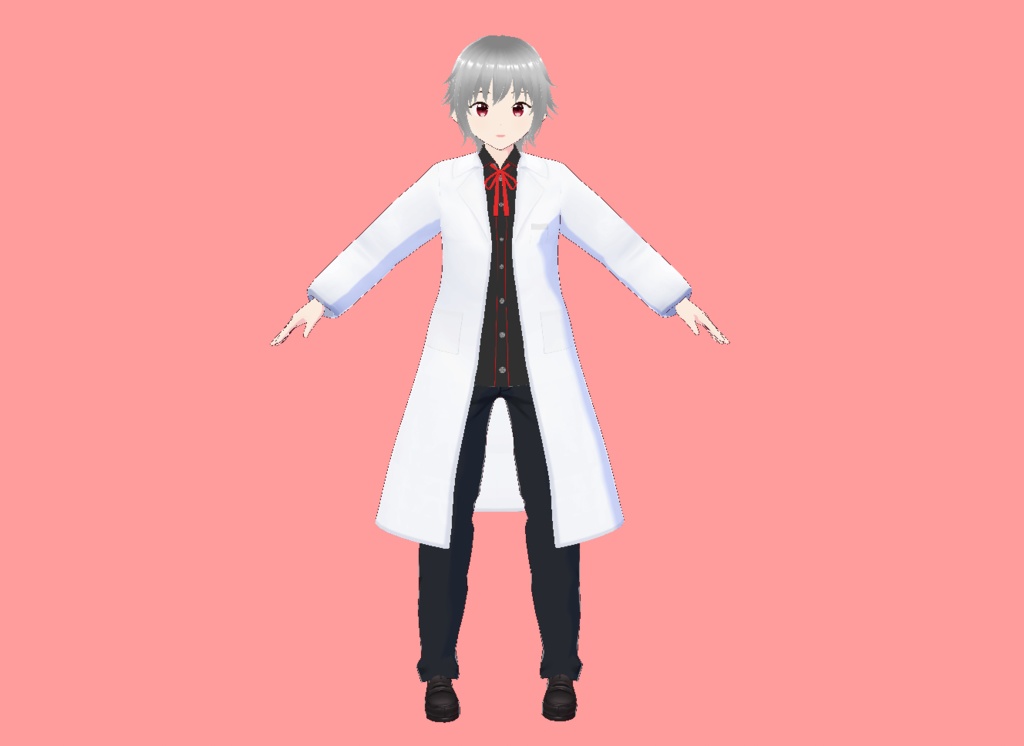 【Vroid正式版】白衣のテクスチャ(白衣・ブラウス・リボン)