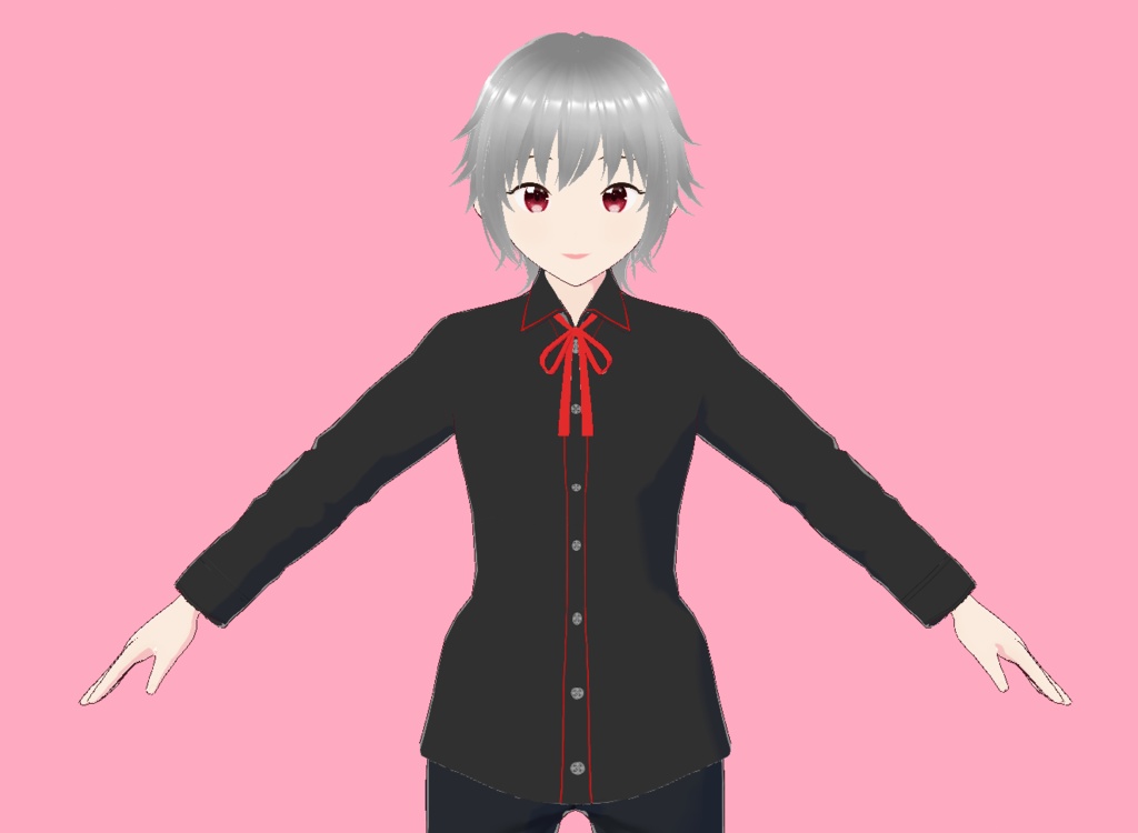 【Vroid正式版】白衣のテクスチャ(白衣・ブラウス・リボン)