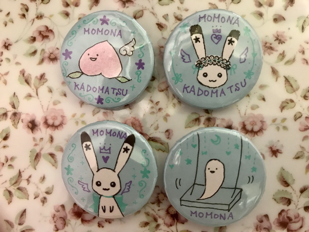 オリジナル缶バッチ(青色)