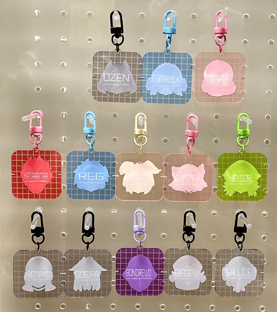 くっつく!ミニアクリルキーホルダー