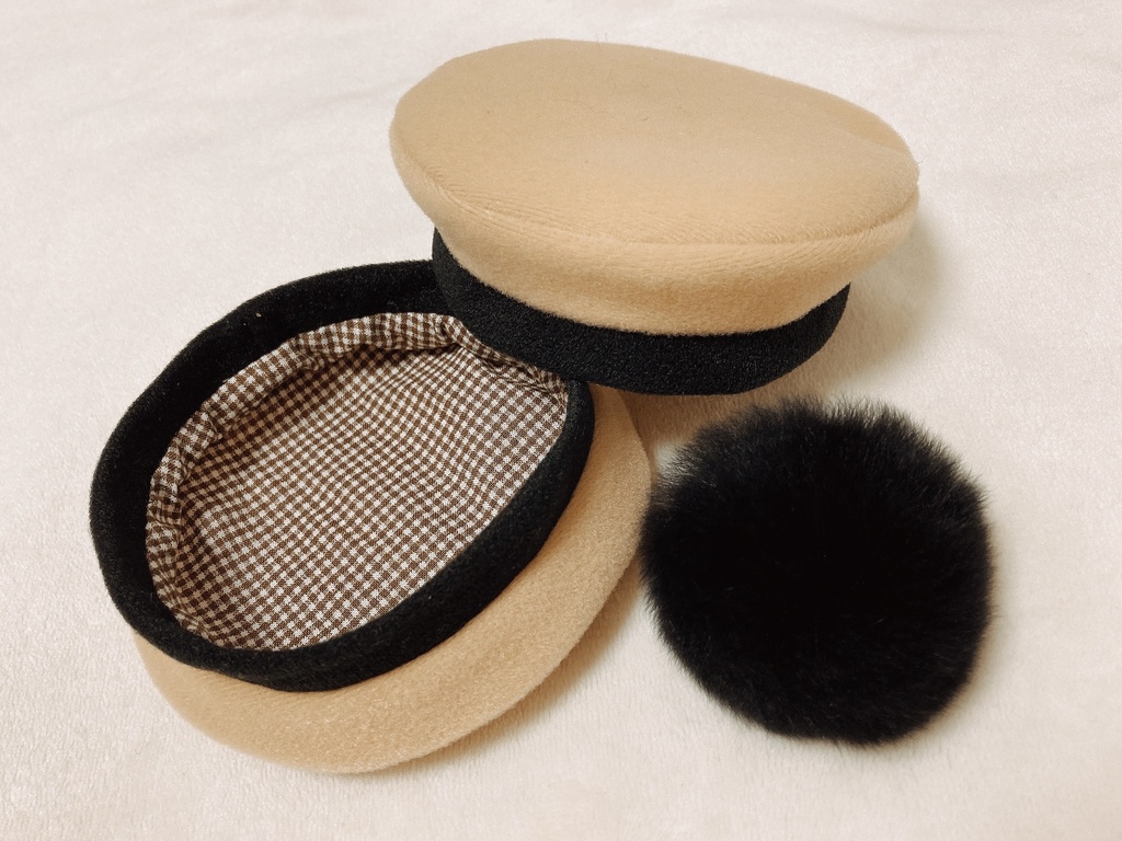 3wayぽんぽんベレー帽(16cm)