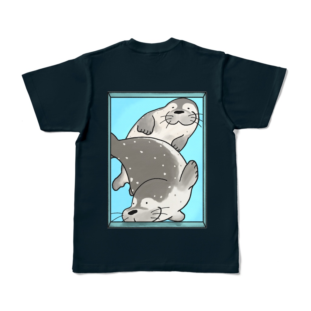 窓からアザラシ(ネイビー)