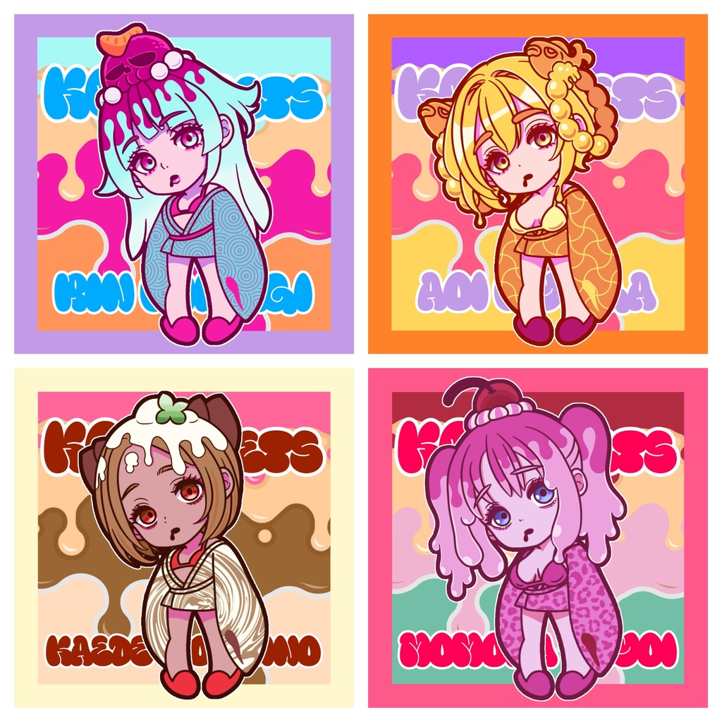 KCスイーツ通常カラー4種セット(色違いオマケ付き)