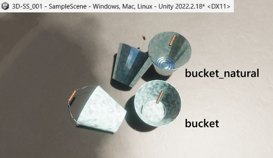 【bucket】ブリキっぽいバケツ【tinplate】