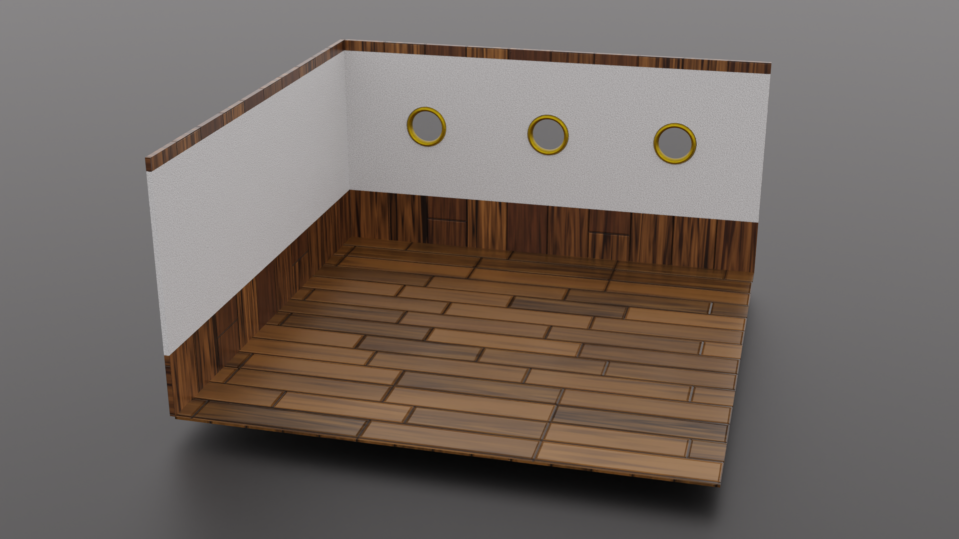 [帆船]シンプルな角部屋[内装]