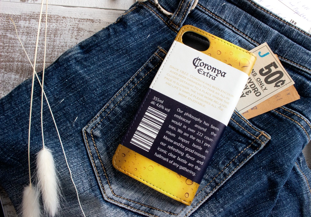 ビールにゃんこの手帳型ケース(コロニャ)iPhone17 Air iphone16 iphone14 iphone15 全機種対応 猫 ビール スマホケース