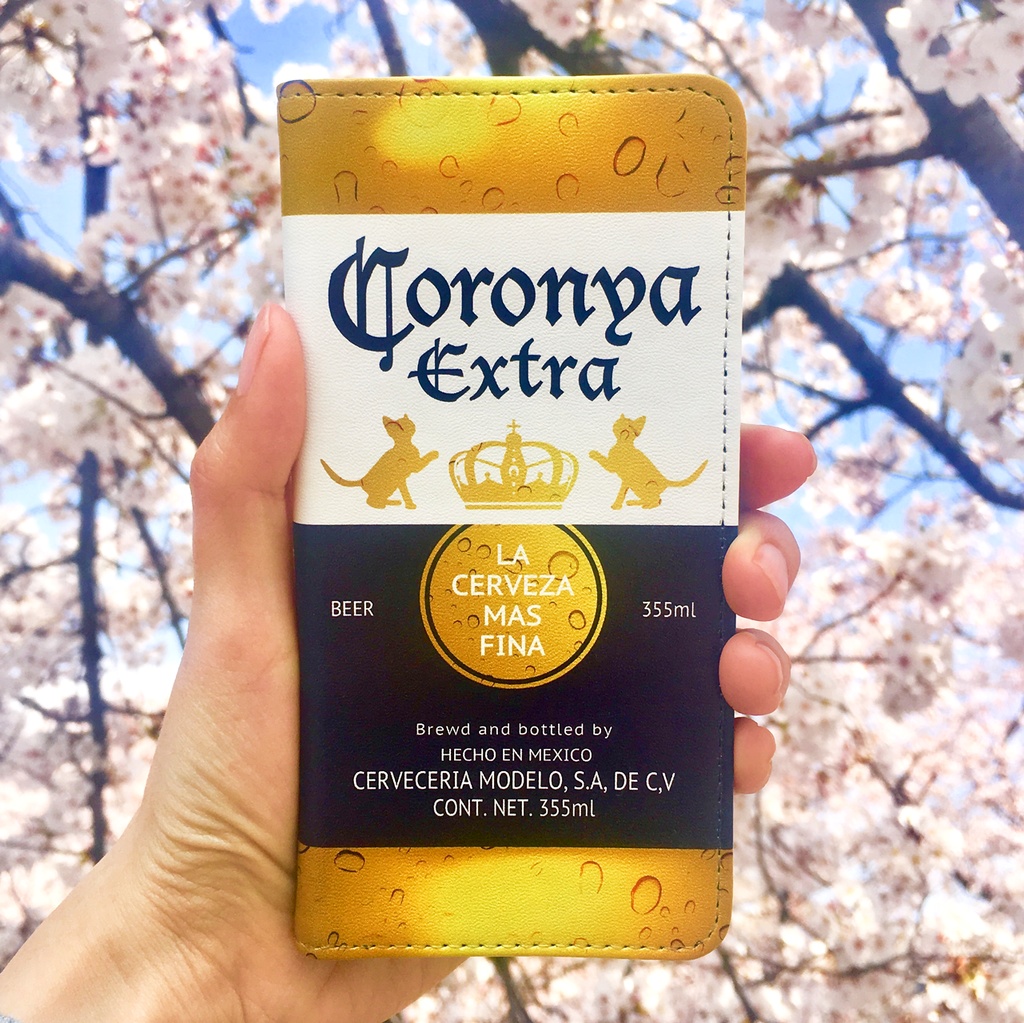 ビールにゃんこの手帳型ケース(コロニャ) iphone16 iphone14 iphone15 全機種対応 猫 ビール スマホケース
