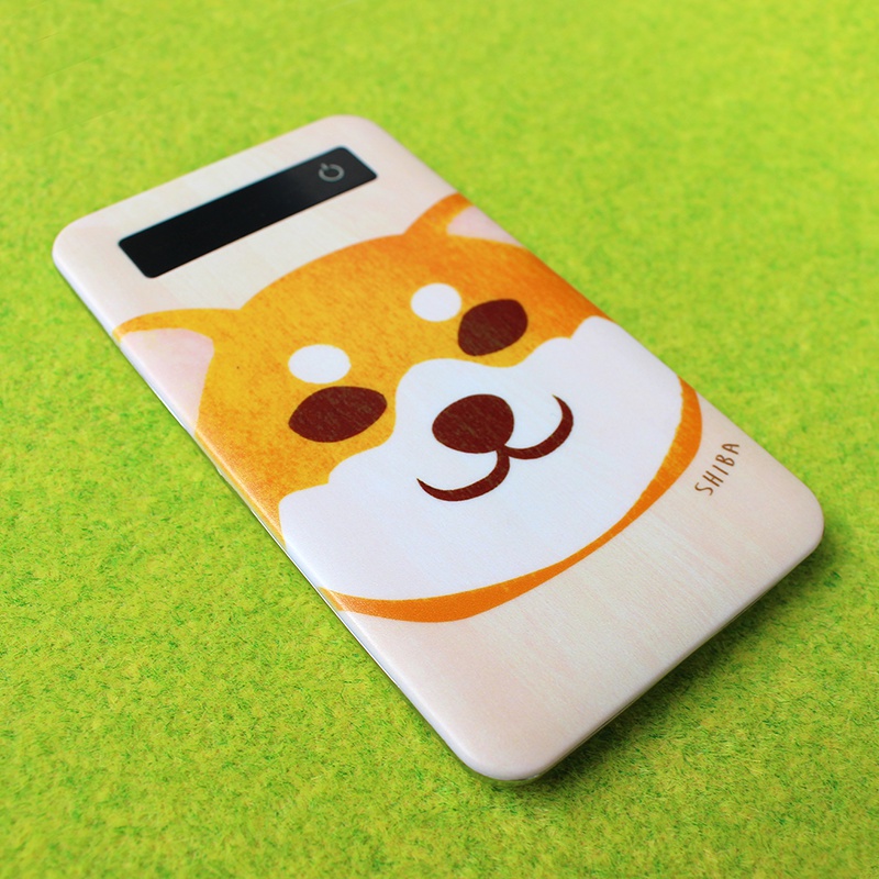 まんまる赤柴のモバイルバッテリー 犬 柴犬 充電器