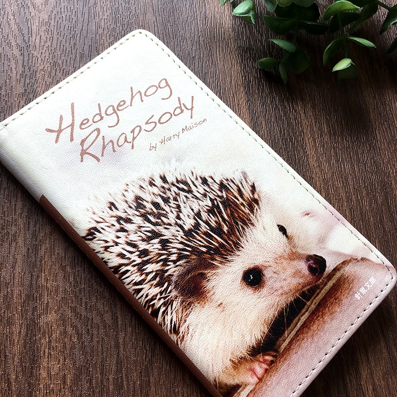 小説みたいな手帳型スマホケース(ハリネズミ) iphone16e iphone14 iphone15 全機種対応