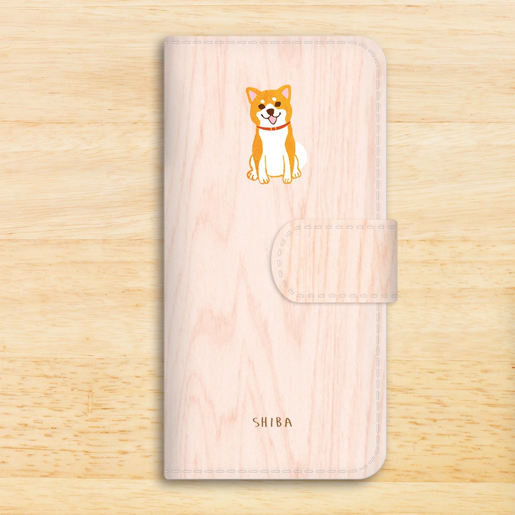 まんまる柴犬の手帳型スマホケース 全機種対応 手帳型 スマホケース iPhone17 air iphone14 iphone16e 犬 柴犬 iphone15