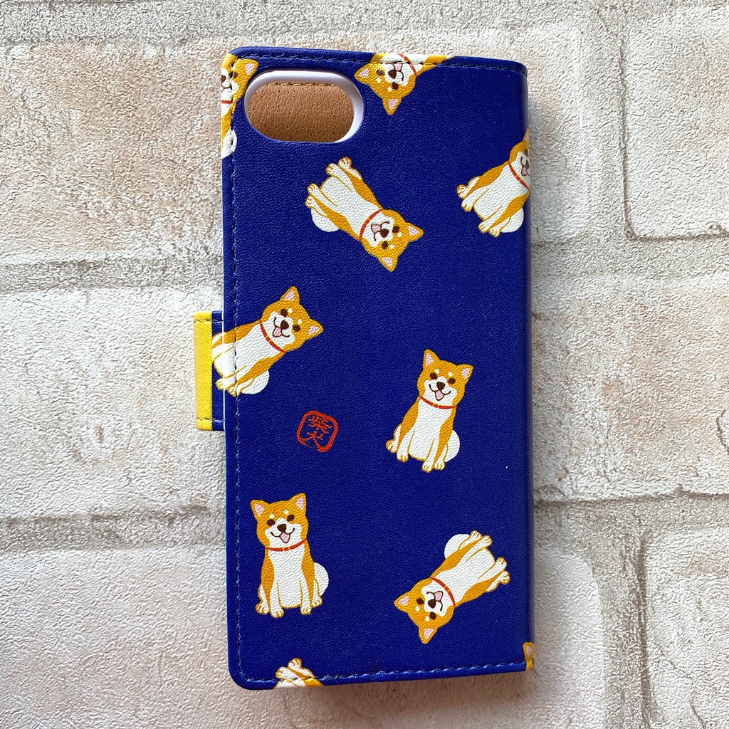 【5colors】柴犬いっぱいの手帳型スマホケース 全機種対応 手帳型 iPhone17 air iphone14 iphone16e 犬 柴犬 iphone15