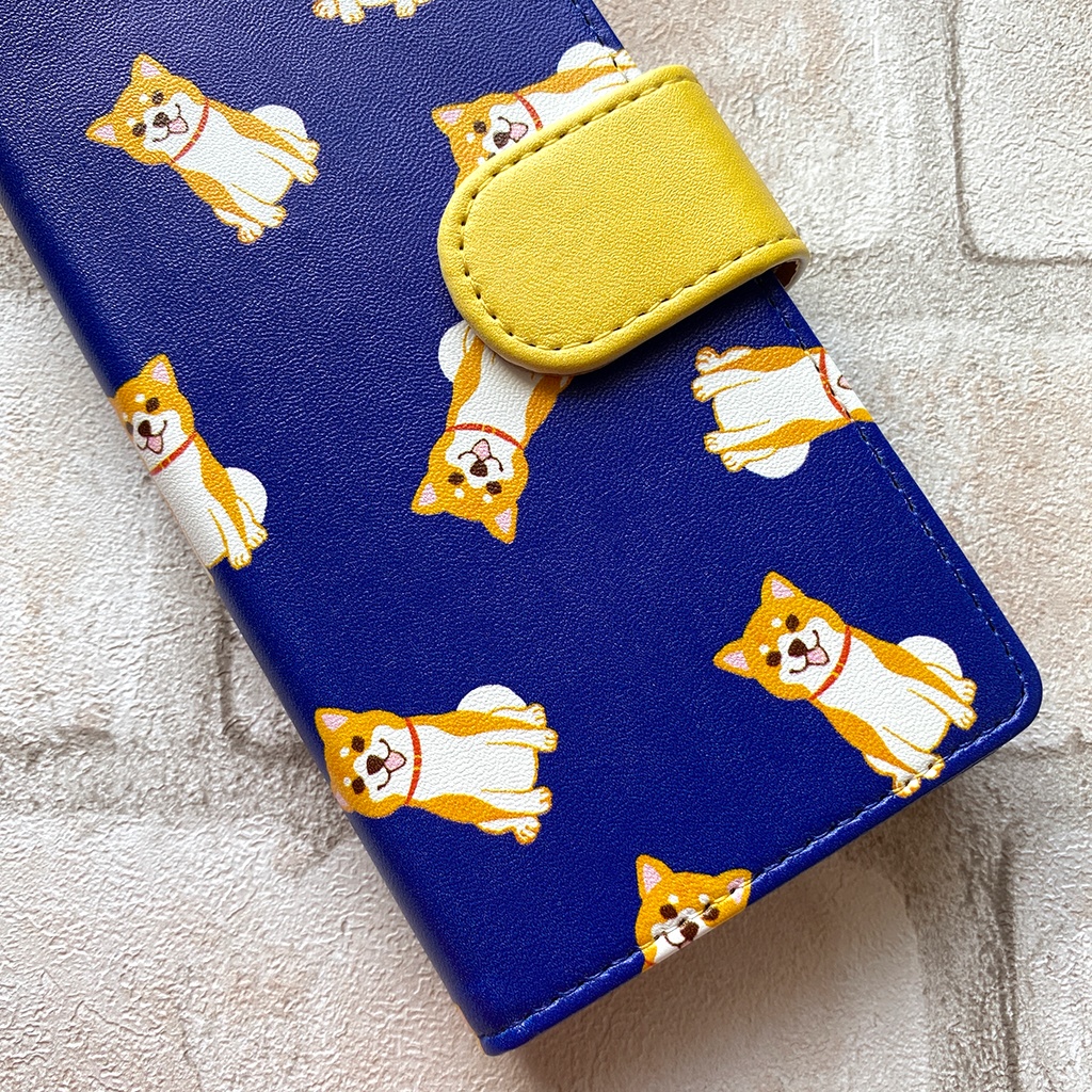 【5colors】柴犬いっぱいの手帳型スマホケース 全機種対応 手帳型 iPhone17 air iphone14 iphone16e 犬 柴犬 iphone15