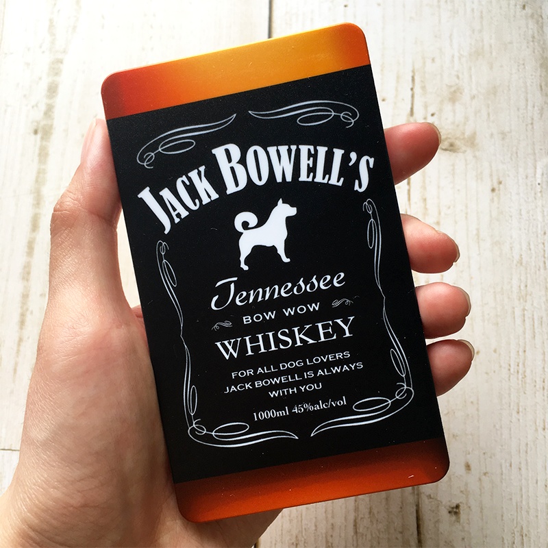 ウイスキーわんこのモバイルバッテリー メンズ 犬 柴犬