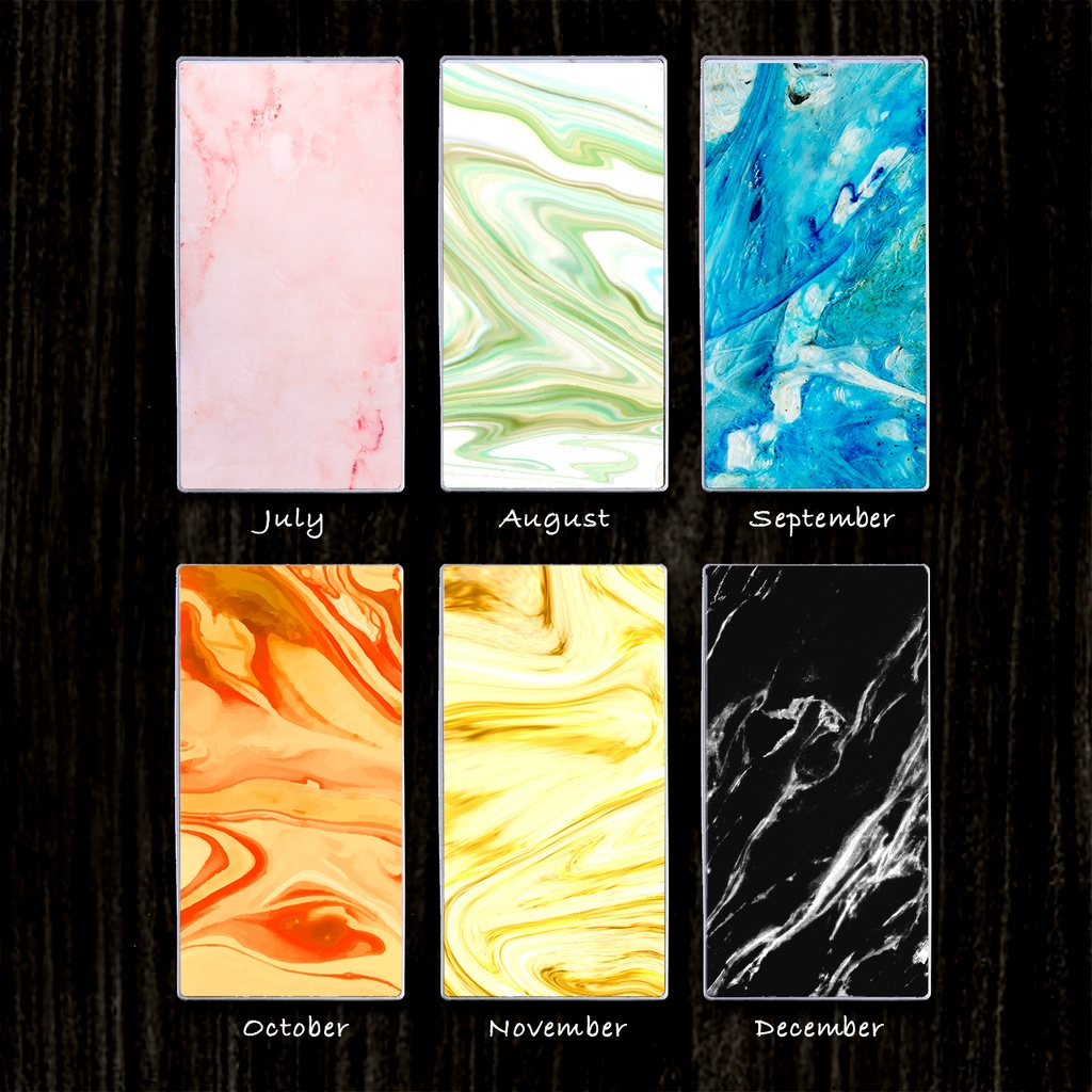 誕生色のガラスモバイルバッテリー