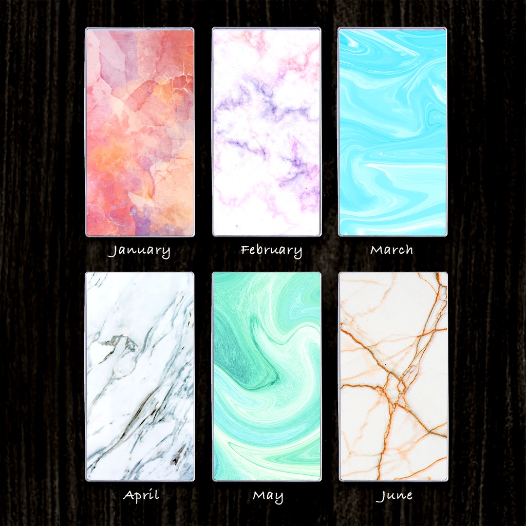 誕生色のガラスモバイルバッテリー