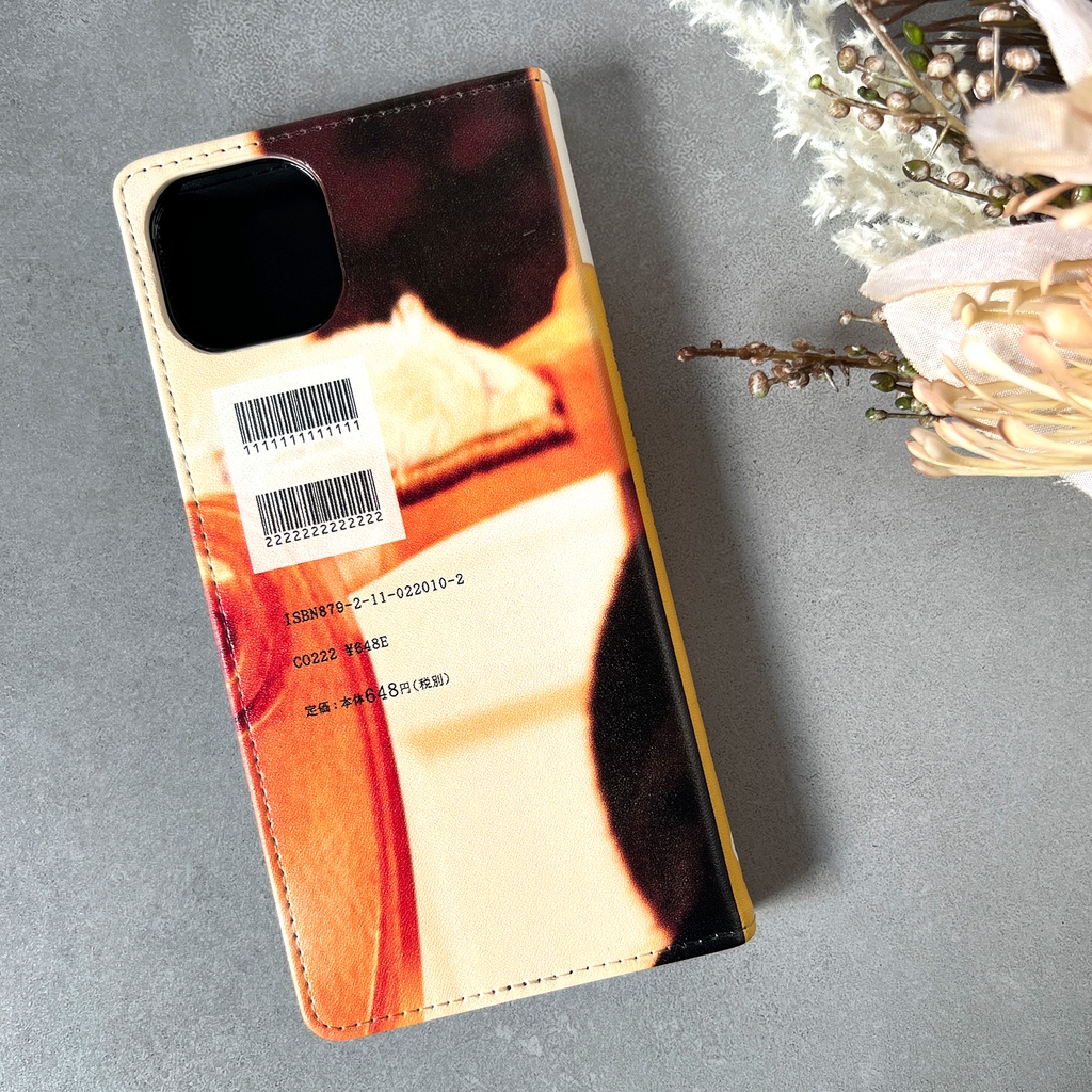 小説みたいな手帳型スマホケース(黒猫) iphone16e iphone14 iphone17e 全機種対応 猫 スマホケース 黒猫