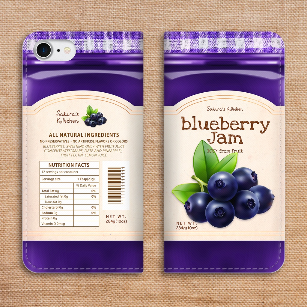 ブルーベリージャムの手帳型ケース スマホケース iPhone17 Air iphone16e iphone14 iphone15 全機種対応