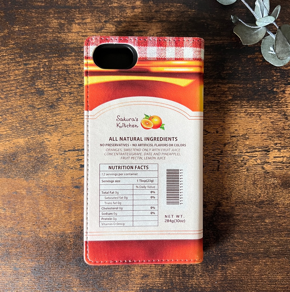 マーマレードジャムの手帳型ケース スマホケース iphone16e iPhone17 Air iphone14 iphone15 全機種対応 オレンジ