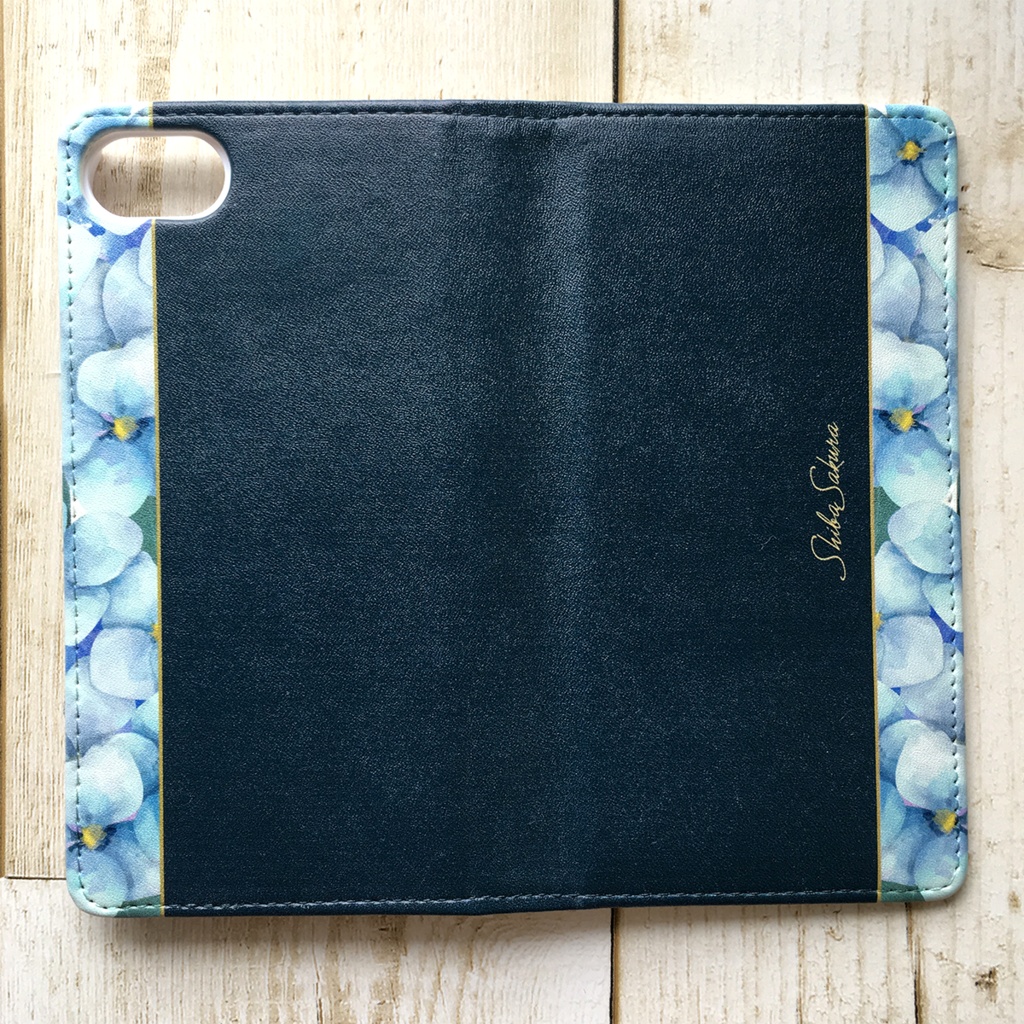 梅雨の紫陽花の手帳型スマホケース 花 スマホケース iPhone17 Air iphone16e iphone14 iphone15 全機種対応