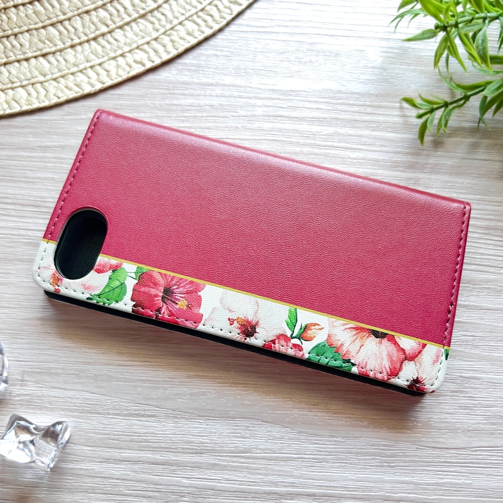 ハイビスカスの手帳型スマホケース 花 スマホケース iphone16e iphone15 android 全機種対応